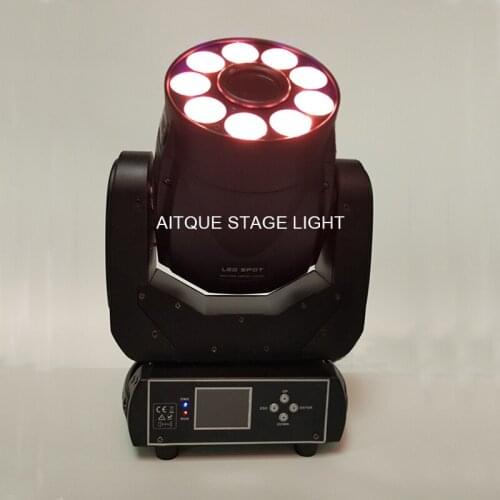 10lot Professional dj led 9x12w moving head 75 watts moving head led uv spot wash small moving head light
