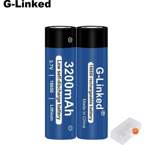 2/3/4/5/6/7/8pcs 3.7V 2600mAh 18650 LI-ION lithium Rechargeable Battery for Flashlight Toys with Battery Holder Gift