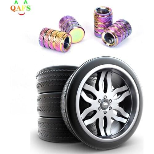 4 x Wheel Tyre Tire Valve Stem Air Dust Cover Screw Caps Car Truck Bike Neochrom