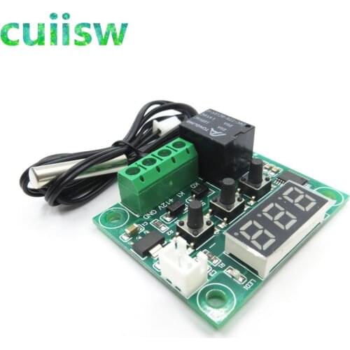 5pcs W1209 -50-100C DC 12V Digital Temperature Controllear Thermostat Temperature Control Thermostat Switch Plate