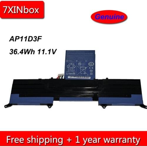 7XINbox 36.4Wh 11.1V Genuine AP11D3F AP11D4F Laptop Battery For Acer Aspire S3 S3-951 S3-391 MS2346 3ICP5/65/88 3ICP5/67/90
