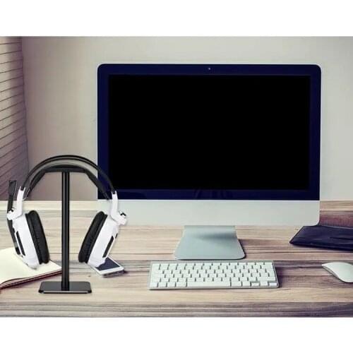 Aluminum Headphone Stand Headset Holder Desk Display Holder Rack For Gamers Gaming PC Accessories Solid Base Universal Hanger