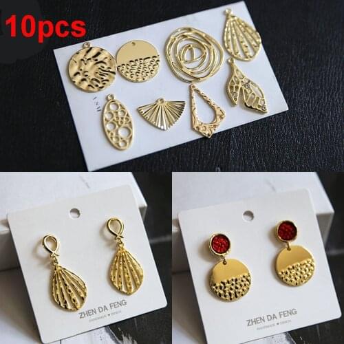 Art Deco Earring Pendant, Silver Earring Charm, Geometric Earring Pendants, Jewellery Making Supplies, 10 Pieces