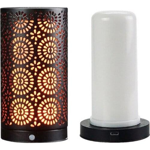Flameless Candles recharge Operated Real Wax Flickering Moving Wick Electric LED Multifunction Lamp 2019 refined art light