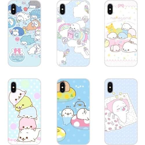 Cute animal seal mamegoma For Samsung A10 A30 A40 A50 A60 A70 M30 Galaxy Note 2 3 4 5 8 9 10 PLUS Accessories Phone Shell Covers