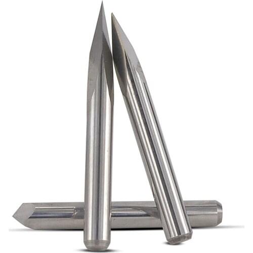 Hot 3.175MM Flat Milling Cutter 3 Edge Tungsten Steel Milling Cutter Relief Taper Sharp Knife CNC Computer Engraving MachineTool