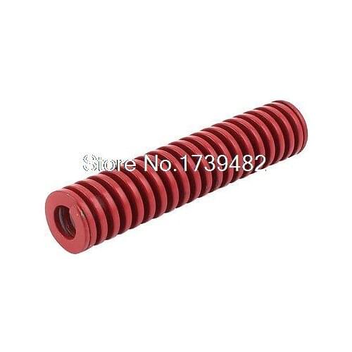 Red Medium Load Press Flat Coil Compression Die Spring 16mm x 8mm x 75mm