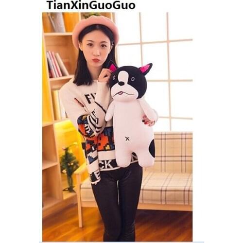 Cartoon husky dog about 50cm soft cotton plush toy throw pillow birthday gift h1001