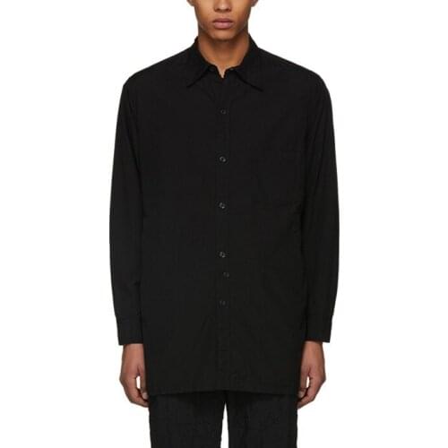 Mens New clothing fashion Hair Stylist Catwalk Street personality back opening shirt PLUS SIZE Singer costumes