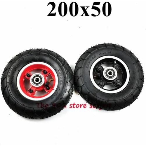 200x50 SOILD WHEEL FOR Electric Scooter Tyre with Wheel Hub 8" Scooter Tyre Aluminium Alloy Wheel Electric Vehicle