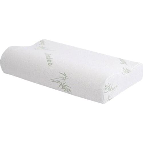 Bamboo Fiber Neck Pillow Slow Rebound Health Care Fatigue Relief High Quality Orthopedic Pillow Sleeping 301-0817