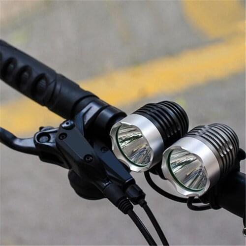 For T6 LED Bicycle Headlight Waterpoof Bike Light Lamp Cycling USB Bike Bicycle Front Light