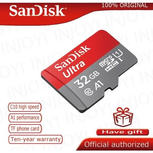 SanDisk micro SD Card Memory Card 32GB 16GB 64GB 128GB 8GB microSD UHS-I class 10 V30 U3 A1 cartao de memoria tarieta micro sd