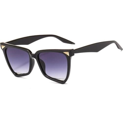 Cateye Sunglasses Women Men Brand Designer Sun Glasses for Female Nail Plastic Frames Elegant Luxury Woman Shades Glasses Uv400