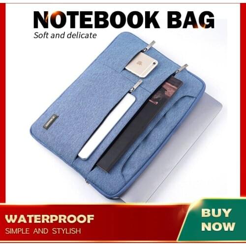 Laptop Bag 13 13.3 14 15 15.4 inch Waterproof Notebook Bag Sleeve One-Shoulder Hand Business Mens Bag Oxford Briefcase