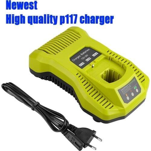 12V-18V Battery Charger P117 P118 For Ryobi Nicd Nimh Lithium Battery P100 P101 P102 P103 P105 P107 P108 P200 1400670 Power Tool