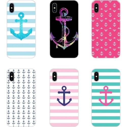 Phone Case Protector Stripes Anchor Boat Ship Wheel For Xiaomi Mi4 Mi5 Mi5S Mi6 Mi A1 A2 5X 6X 8 9 Lite SE Pro Mi Max Mix 2 3 2S