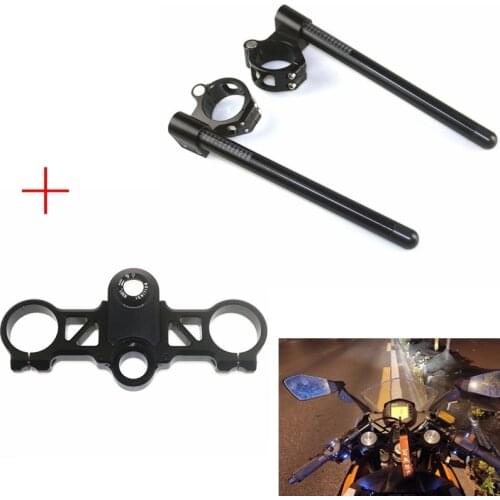 Motorcycle CNC Handlebar Clip On Ons Fork handle bars Clip ons for KTM RC390 2014 2015 2016 2017 2018 2019