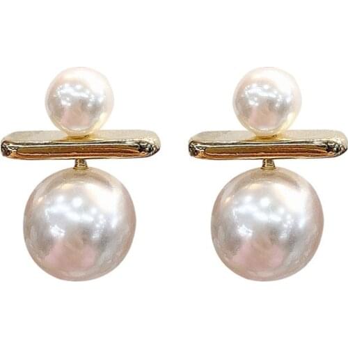 Pearl Earrings 2020 New Style Female Jewelry Match Everything Simple Korean Earrings Wholesale Birthday Gifts For Girlfriend