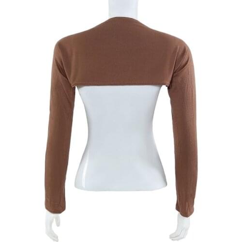 Muslim women bolero shoulder oversleeve elastic arm cover sleeve under shirt fashion middle east clothing