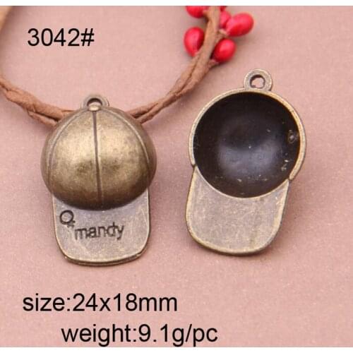 10pcs Antique Bronze Plated Charms Pendant Zinc Alloy Cap Hat Charm Vintage Jewelry Findings Accessories Parts