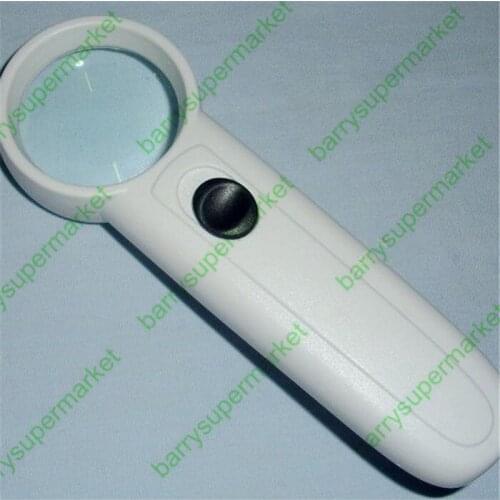 10pcs Handheld 10X reading magnifier with LED lights