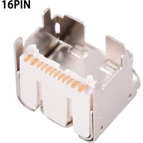 2-5pcs Micro 16pin C Type Female heightened 4.3mm all-inclusive shell For Mobile Phone Mini USB Jack Connector Charging Socket