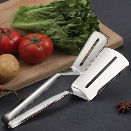 304 Stainless Steel Food Tongs Fried Fish Steak Clip Tong BBQ Grilling Tong Non-Stick Barbecue Grilling Cooking Tongs