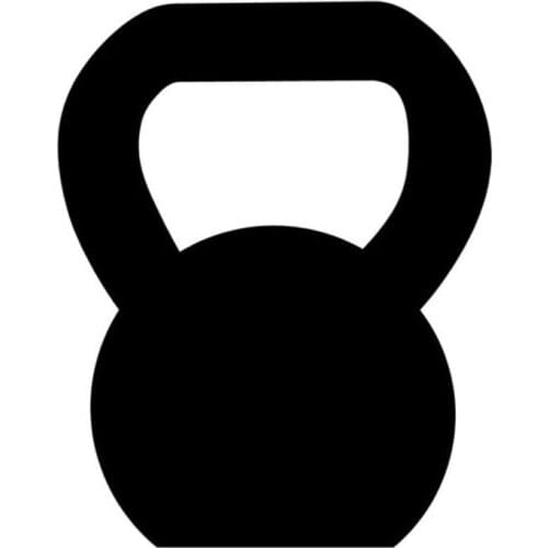 9.5*12CM Kettlebell Funny Car Sticker Decal Personalized Reflective Car Styling Accessories Vinyl Stickers C2-0517