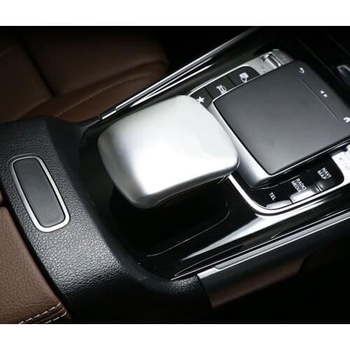 Car Styling 1PC ABS Interior Gear Shift Head Decor Cover Trim for Mercedes-Benz GLB Class 2019 2020 accessories