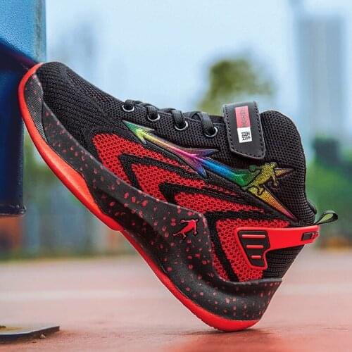 New Brand Girls Basketball Shoes Non-slip Boys Kids Sneakers Top Children Sport Shoes Boots Unisex Boy Girl Child Trainer Basket