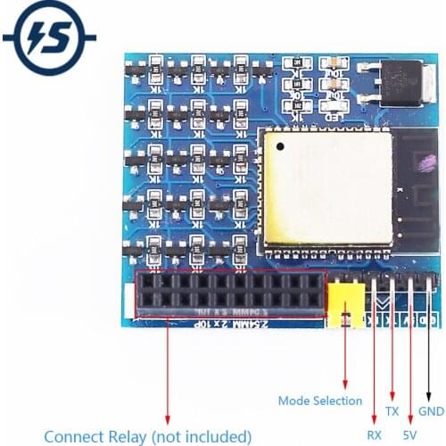 Wireless WIFI Module IoT ESP32 Relay Driver Remote Controller 16CH 16Bit Switch Module DC 5V 16 Channel APP Transceiver