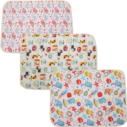 Changing Pads Diaper Newborn Baby Replacement Waterproof Breathable Print Pads Baby Washable Insulation Pads Kids Caring Product