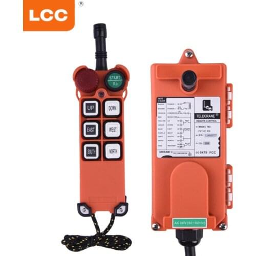F21-E1 Telecrane 6 buttons single speed industrial crane radio remote control for winch