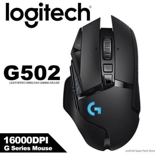 New Logitech G502 LIGHTSPEED Wirelss Gaming Mouse with 16K SENSOR 16000DPI HERO LIGHTSYNC RGB for Windows Mac OS Game Mouse