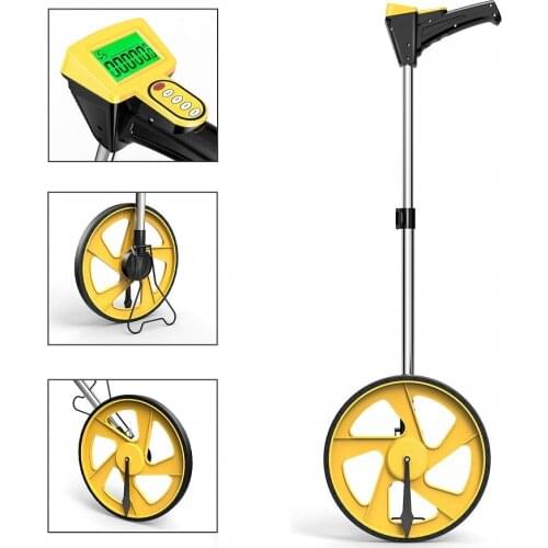 Measuring Wheel with LED Digital Display Distance Measurement Tools Foldable Measuring Wheel Distance Meter/ Feet