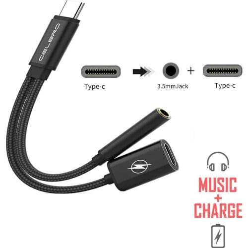 USB Type C To 3.5mm Headphone Jack Adapter Charger Cable for Xiaomi Mi Mix 3 8 Mi8 Pro/SE 3.5 Jack Earphone Converter Usbc Kabel