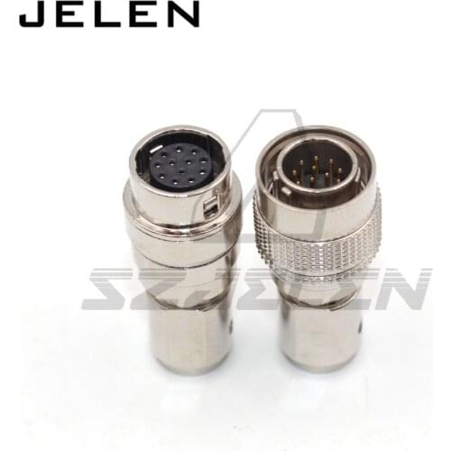 Hirose connector 12pin Male and female connector , HR10A-10P-12P/HR10A-10J-12S, 12pin cable docking cable plug connectors