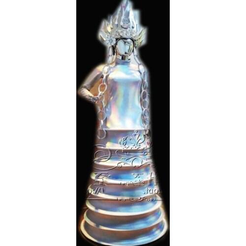 Silver Future technology space queen costume dress hat show stage clothing cosplay costumes