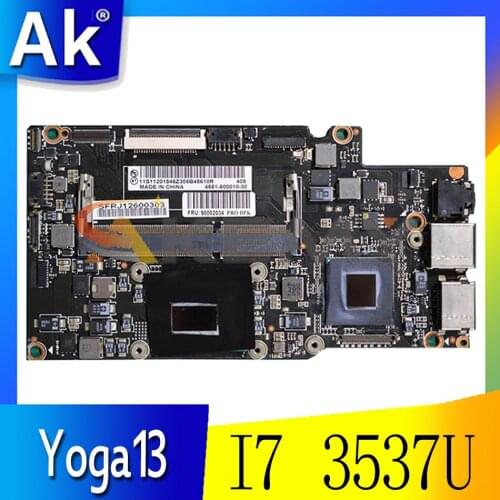 Akemy For Lenovo Yoga13 Laptop Motherboard CPU I7 3537U 3517U DDR3 100% Test