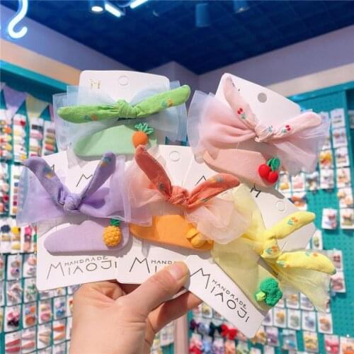 Lovely Hair Pins Baby Girls Hair Clips Cute Hair Grips Fruit Shape Hair Wear Barrettes Headdress Kids Hair Styling Tools
