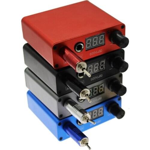 LICH Mini Tattoo Power Supply LED Digital Display Tattoo Machine Power Supply With Replaceable Foot Pedal Wireless Switches