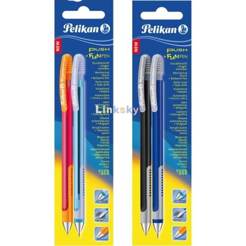 Pelikan Automatic Pencil Ball Point Pen Set ,student Ball Point Pen 0.5mm,mechanical Pencil 0.5mm,School supplies