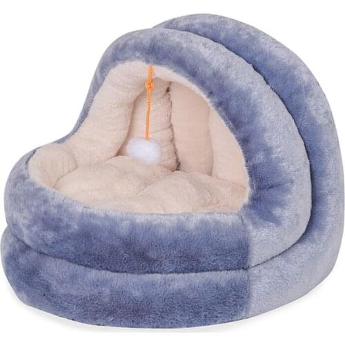 New Cat Sleeping Cave Top Quality luxury Puppy Dog Pet Bed Winter Warm Small Dog Puppy Kennel House For Cats