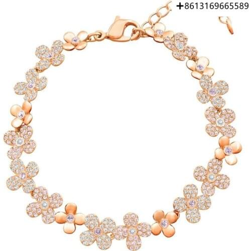 Original 1:1ELDERFLOWER Bracelet Lady Rose Gold Flower Bracelet