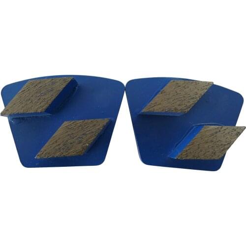 Redi Lock Teapezoid Diamond Concrete Grinding Shoes Diamond Concrete Grinding Heads With Two Segment 9PCS Free Shipping