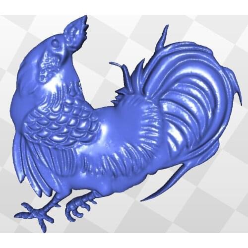 Relief 3d cock_2 model for cnc in STL file