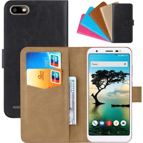 Luxury Wallet Case For Fly Slimline PU Leather Retro Flip Cover Magnetic Fashion Cases Strap