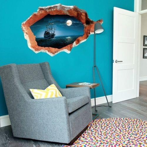 Removable 3D Wall Sticker Decals Art Decor Home Room Window Door Mural DIY Sticker