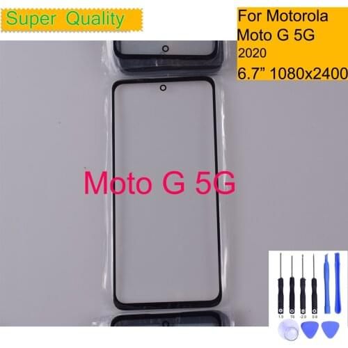 For Motorola Moto G 5G Touch Screen Front Outer Glass Panel Lens For Moto G 5G LCD Glass Replacement